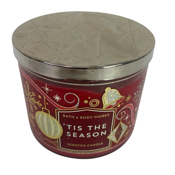 Bath & Body Works Tis The Season 3 Wick Candle 14.5oz - Picture 3 of 5